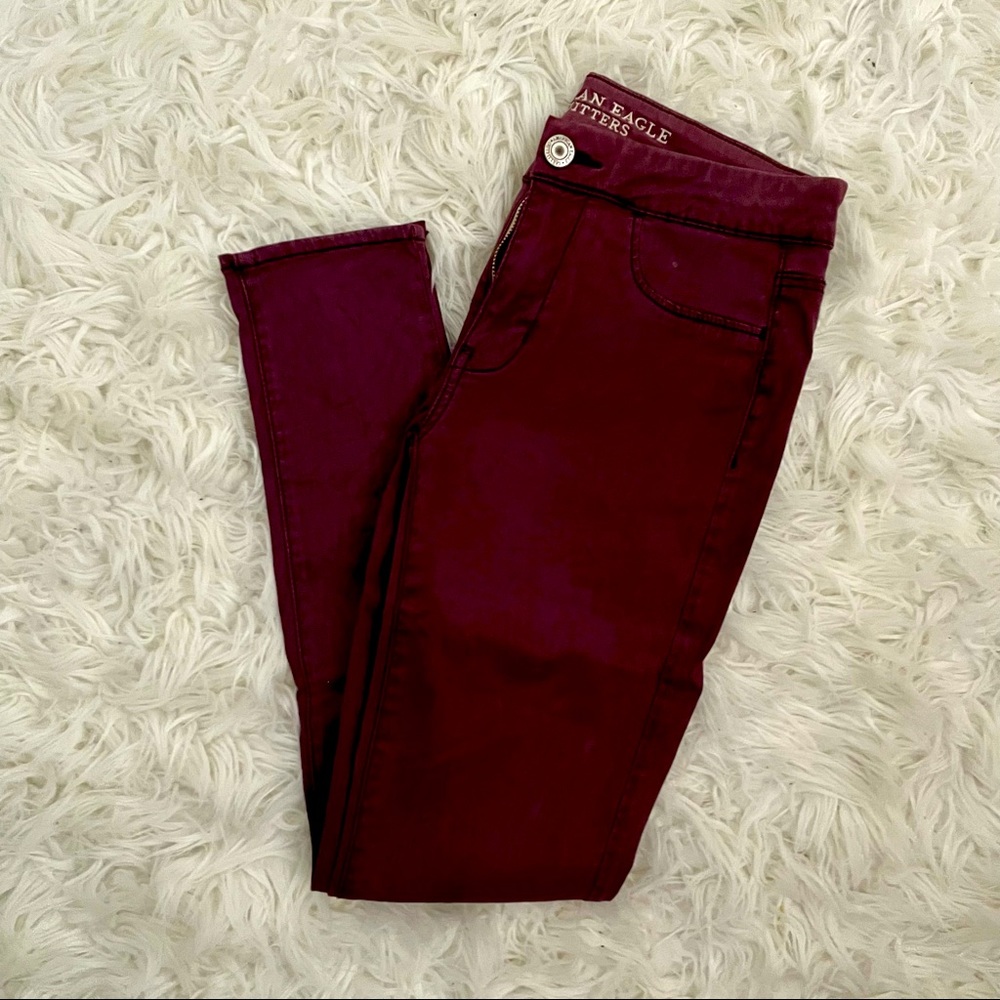 american eagle sateen jegging (size 4)